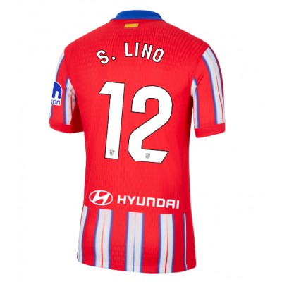 Fotbalové Dres Atletico Madrid Samuel Lino #12 Domácí 2024-25 Krátký Rukáv Fotbalové Dres Atletico Madrid Samuel Lino #12 Domácí 2024-25 Krátký Rukáv